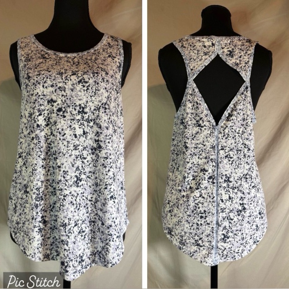 Athleta Breezy Printed Cutout‎ Tank Top 💜✨